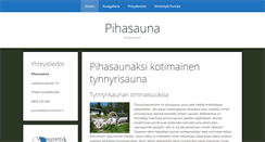 Desktop Screenshot of pihasauna.fi