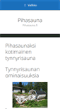 Mobile Screenshot of pihasauna.fi