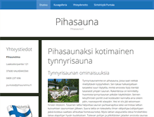 Tablet Screenshot of pihasauna.fi